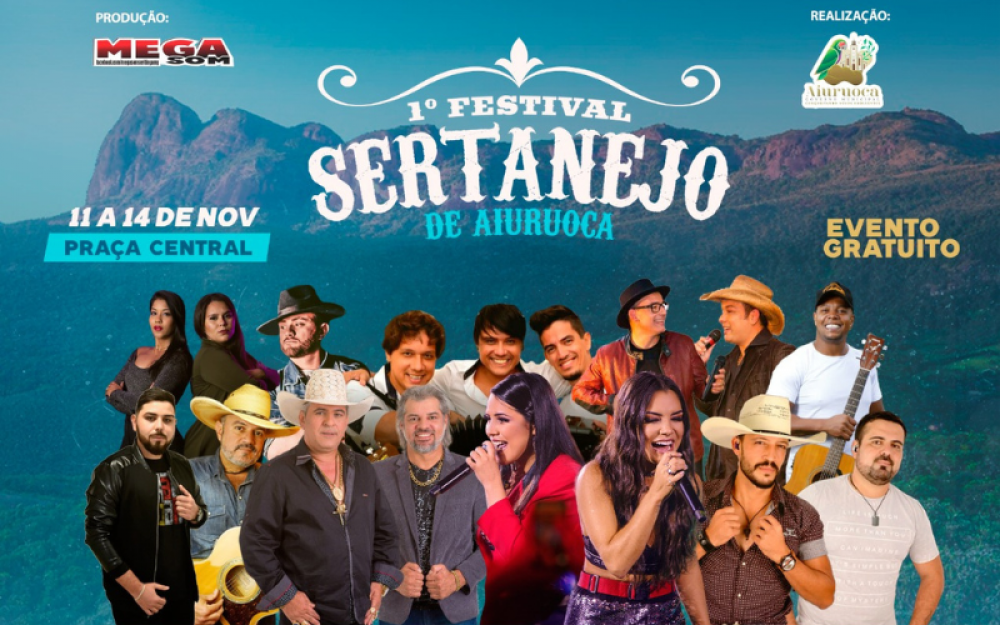 1º Festival Sertanejo será realizado no mês de novembro em Aiuruoca