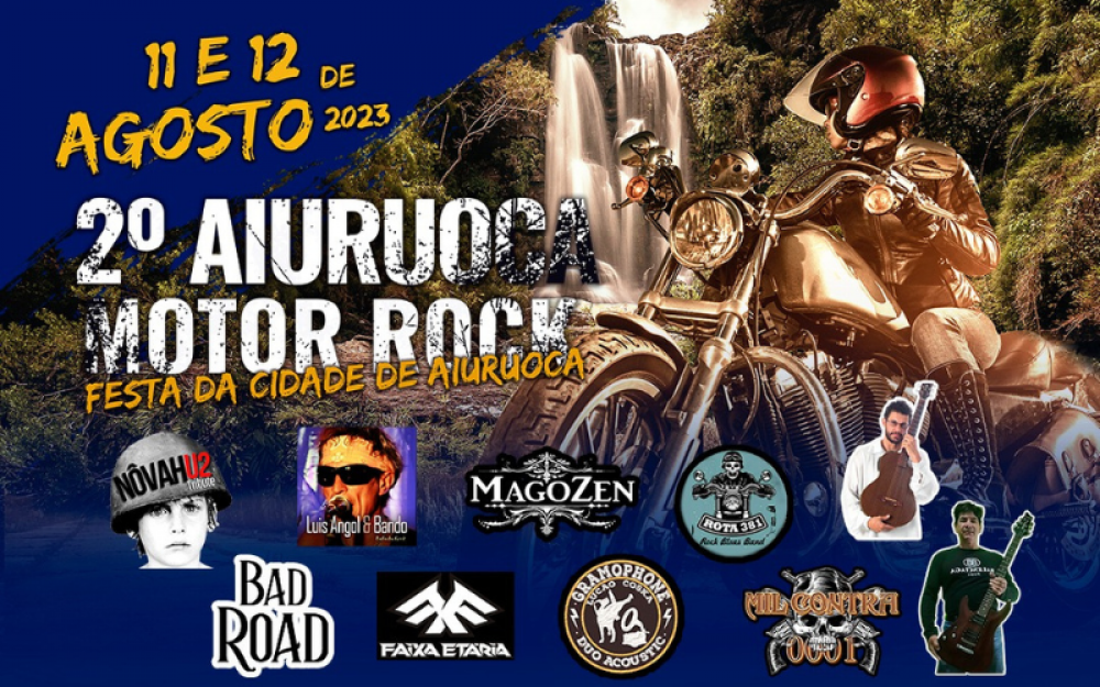 Aiuruoca Motor Rock 2023: Confira a programação da 2ª edição do evento.