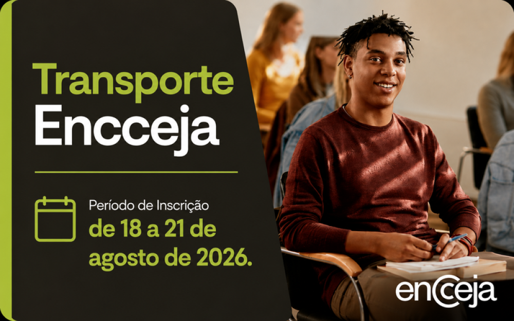 Governo Municipal oferece transporte para o ENCCEJA 2026 em Caxambu.