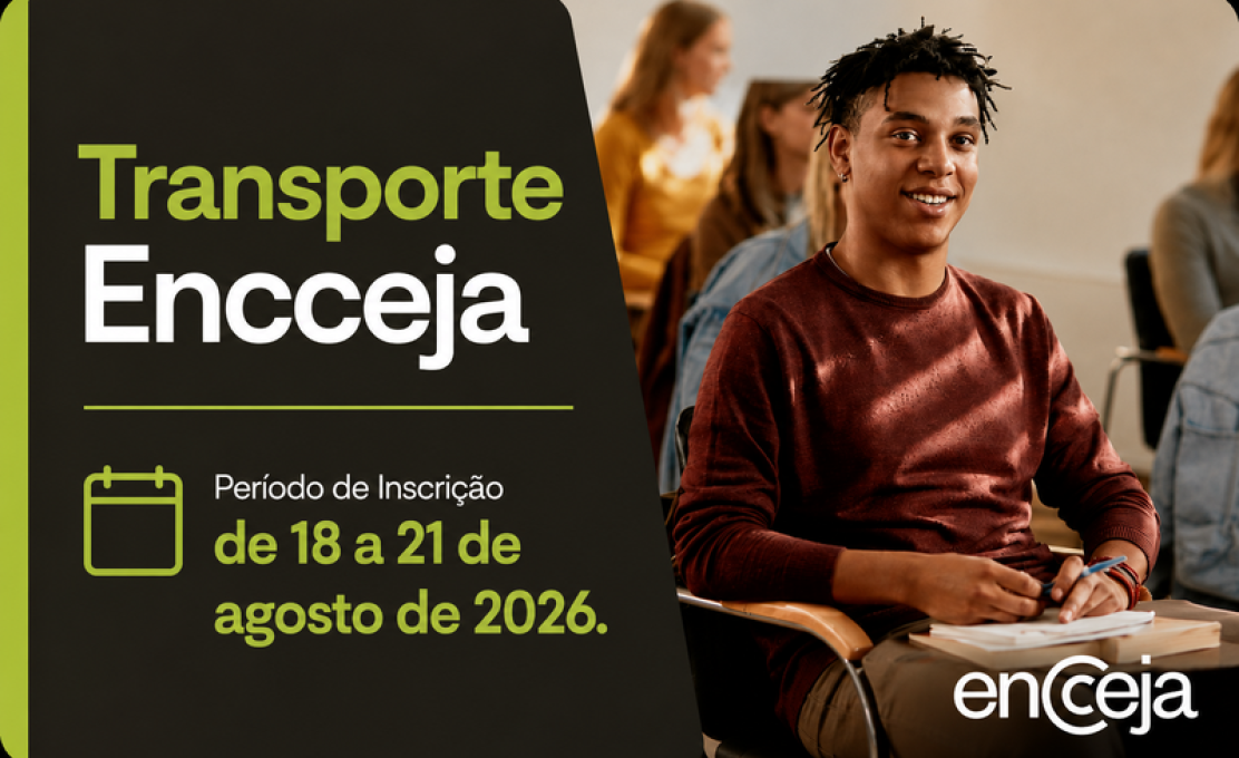 Governo Municipal oferece transporte para o ENCCEJA 2026 em Caxambu.